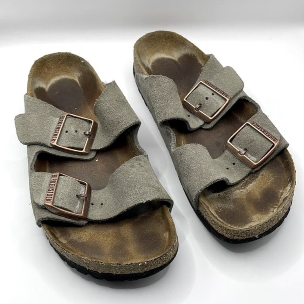 Birkenstock Arizona Slip On Sandals Green